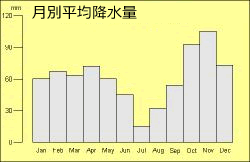 月別平均降水量