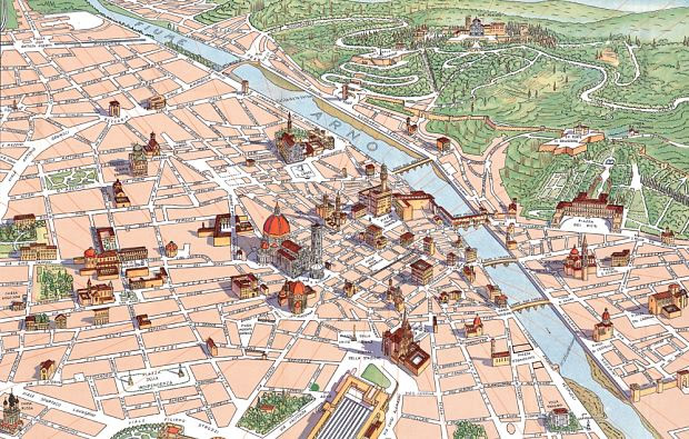 フィレンツェの地図